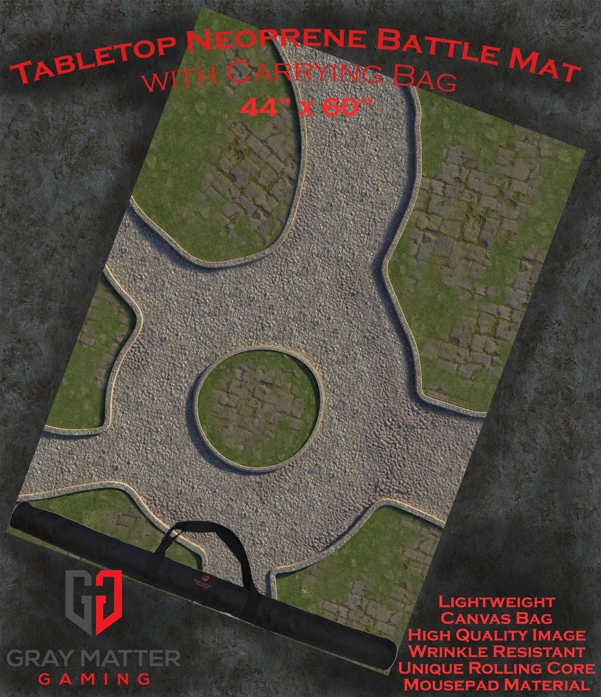 Town Center - Neoprene Battle Mat - Warhammer, AoS, 40K, Kill Team, MCP, Shatterpoint, Legion, More