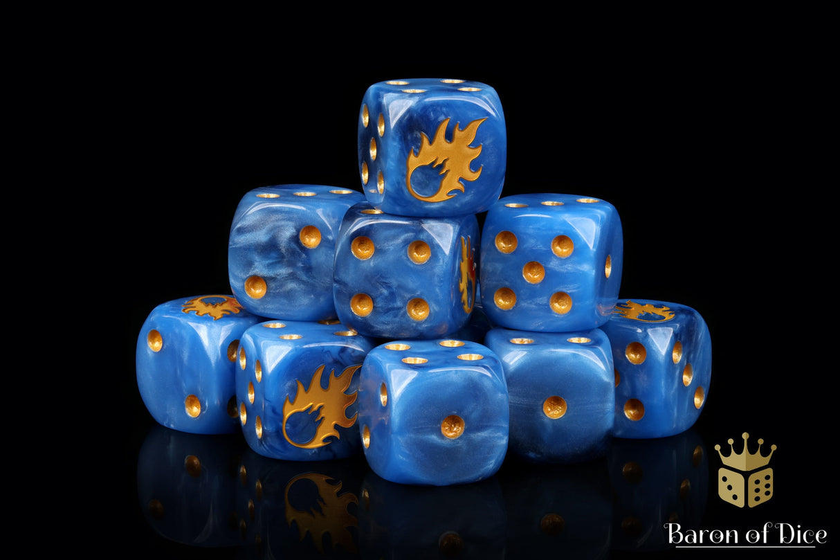 Twin Meteors 16mm Dice