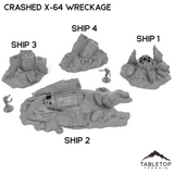 Crashed X-64 Tri-Wing Wreckage