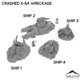 Crashed X-64 Tri-Wing Wreckage