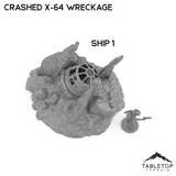 Crashed X-64 Tri-Wing Wreckage