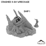 Crashed X-64 Tri-Wing Wreckage