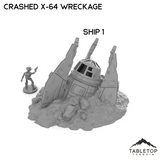 Crashed X-64 Tri-Wing Wreckage