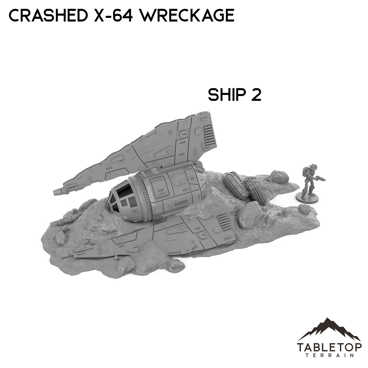 Crashed X-64 Tri-Wing Wreckage