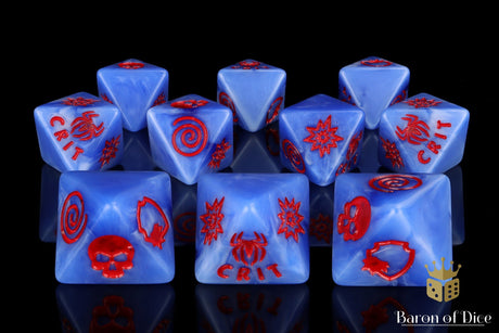 BaronOfDice 2 Sets - x20 Count Heroic Spider D8 Dice Set