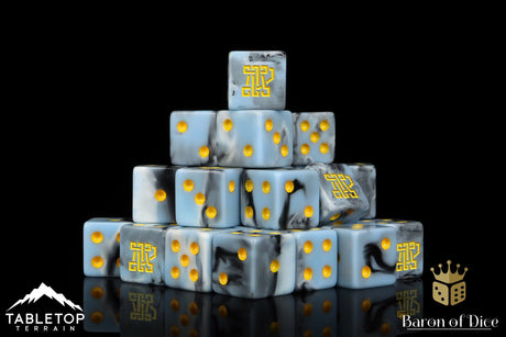 BaronOfDice Clan McFlaggon, Ice Blue, Dice