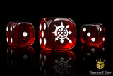BaronOfDice Cogs of Chaos, Blood Red, 16mm Dice