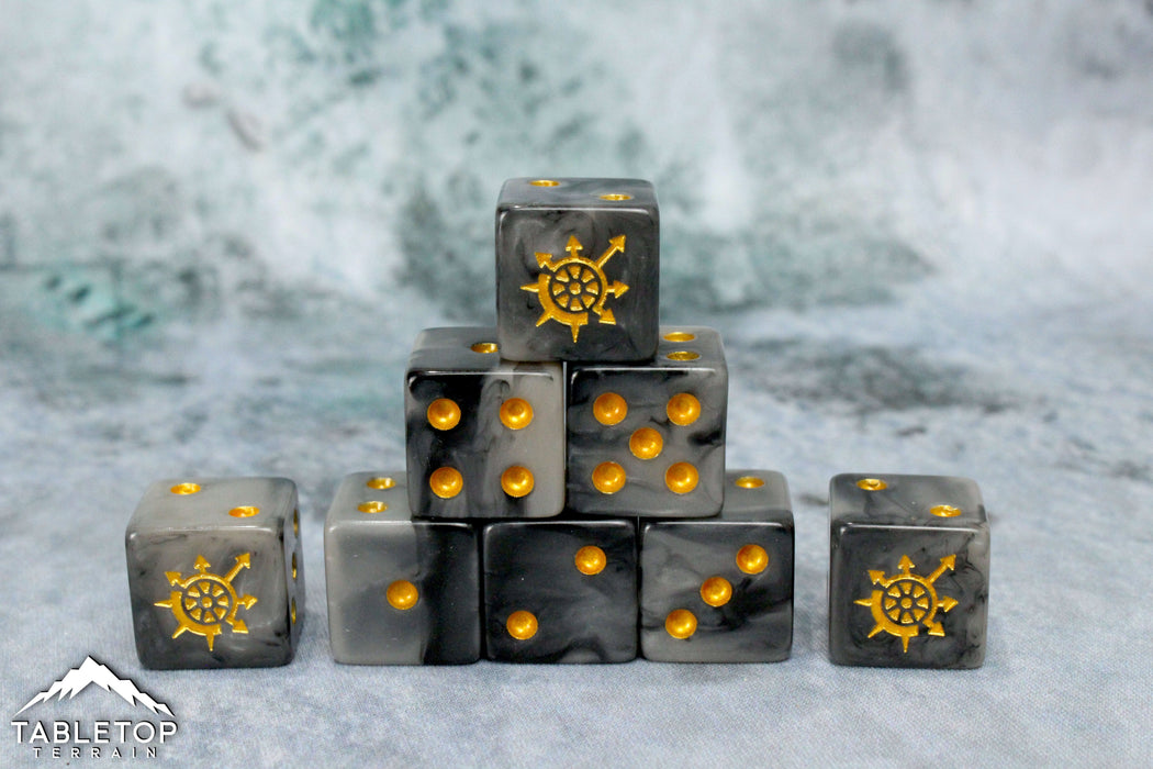 BaronOfDice Cogs of Chaos, Corrupted Steel, 16mm Dice