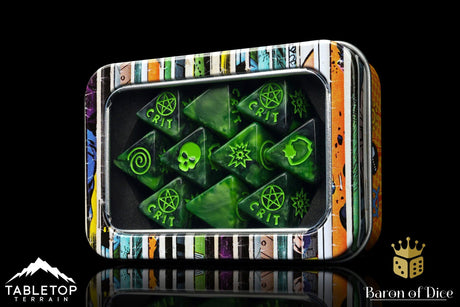 BaronOfDice Dark Illuminati, D8 Dice Set