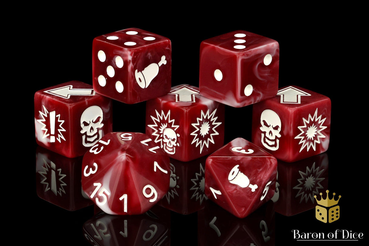 BaronOfDice Dice Bloody, Football Dice Sets