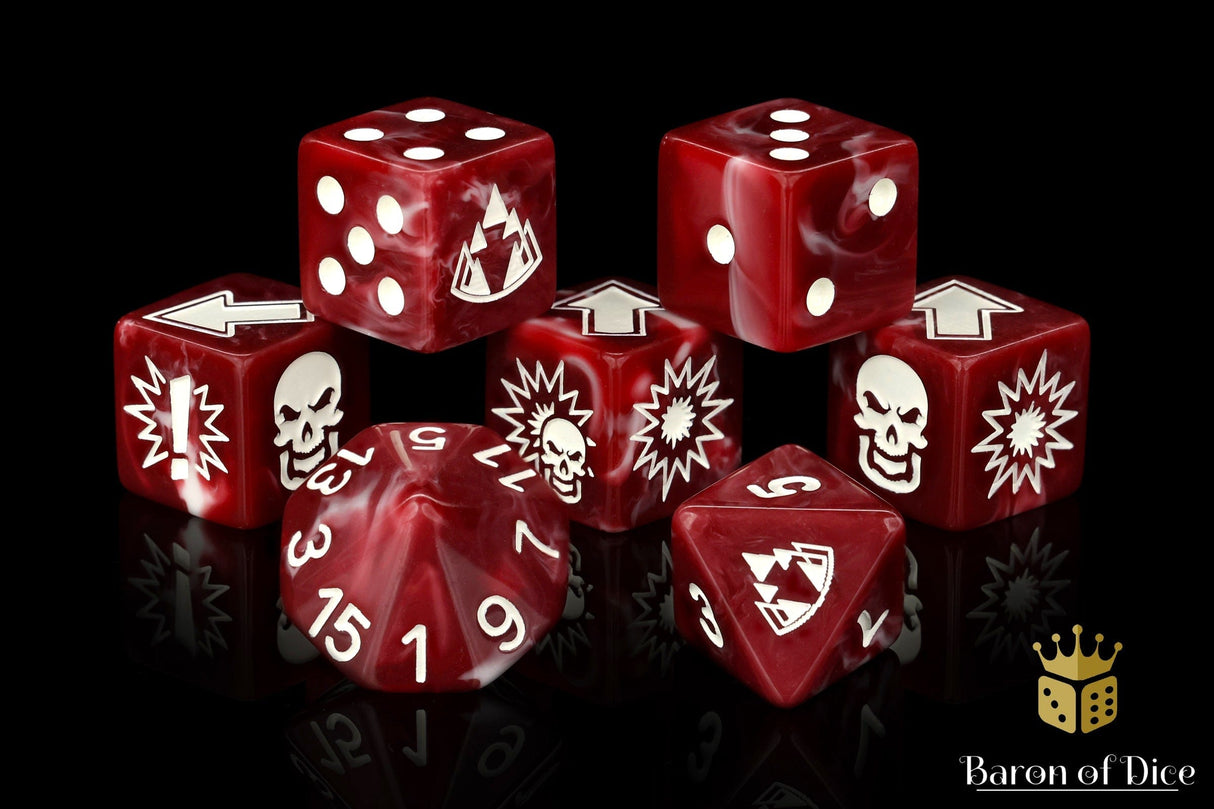 BaronOfDice Dice Bloody, Football Dice Sets