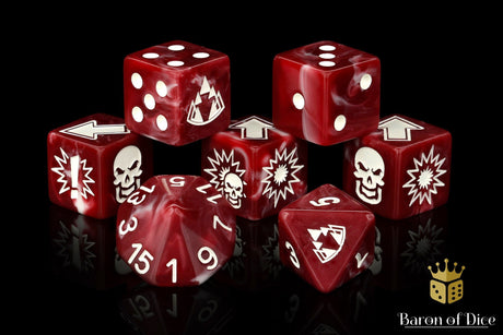 BaronOfDice Dice Bloody, Football Dice Sets