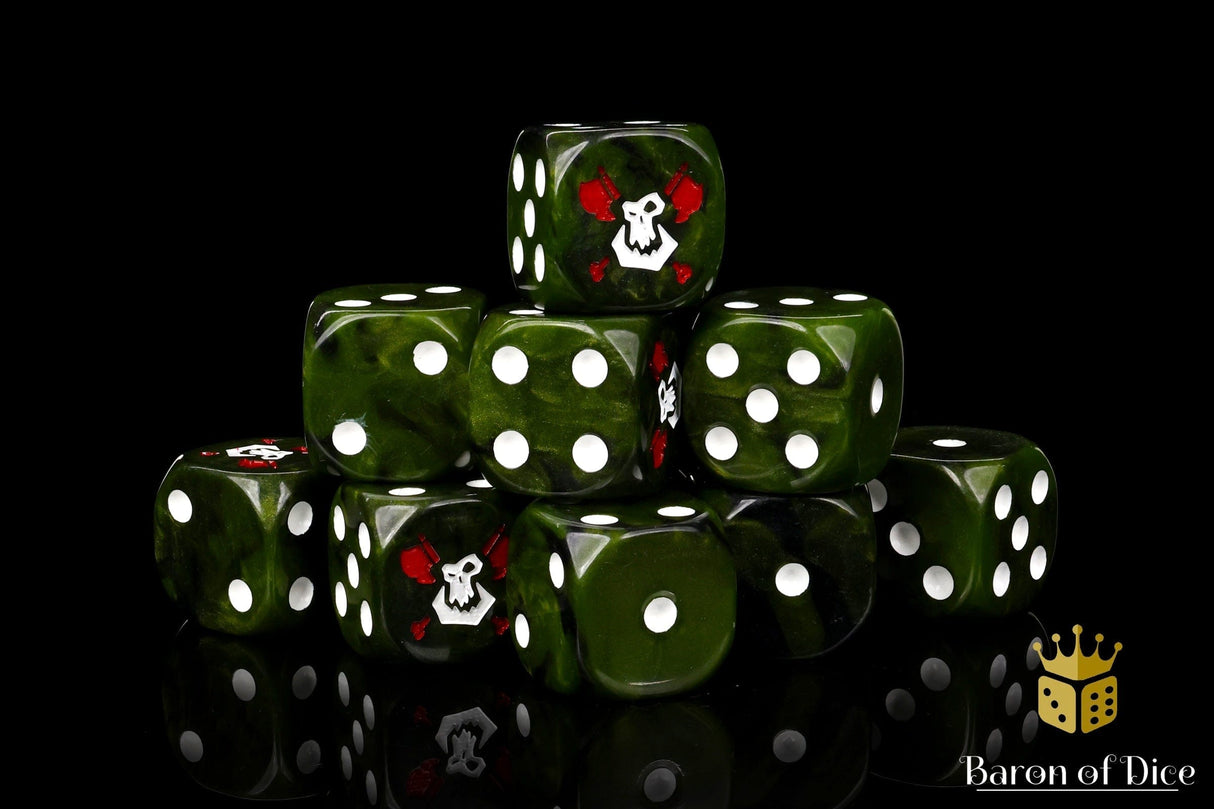 BaronOfDice Dice Bloody Orcs 16mm Dice