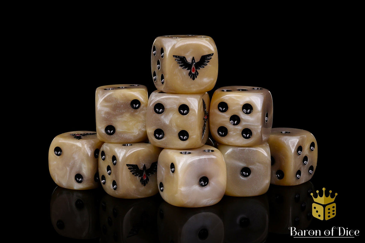 BaronOfDice Dice Bloody Raven 16mm Dice