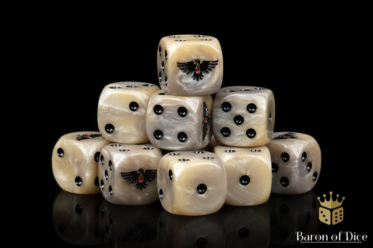 BaronOfDice Dice Bloody Raven 16mm Dice