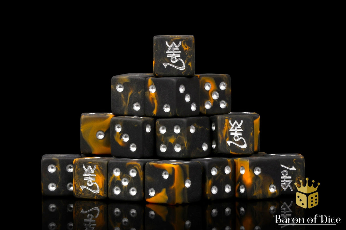 BaronOfDice Dice Dark Ones 16mm Dice