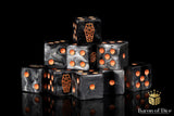 BaronOfDice Dice Day of the Dead, Orange Coffin Dice