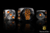 BaronOfDice Dice Day of the Dead, Orange Coffin Dice