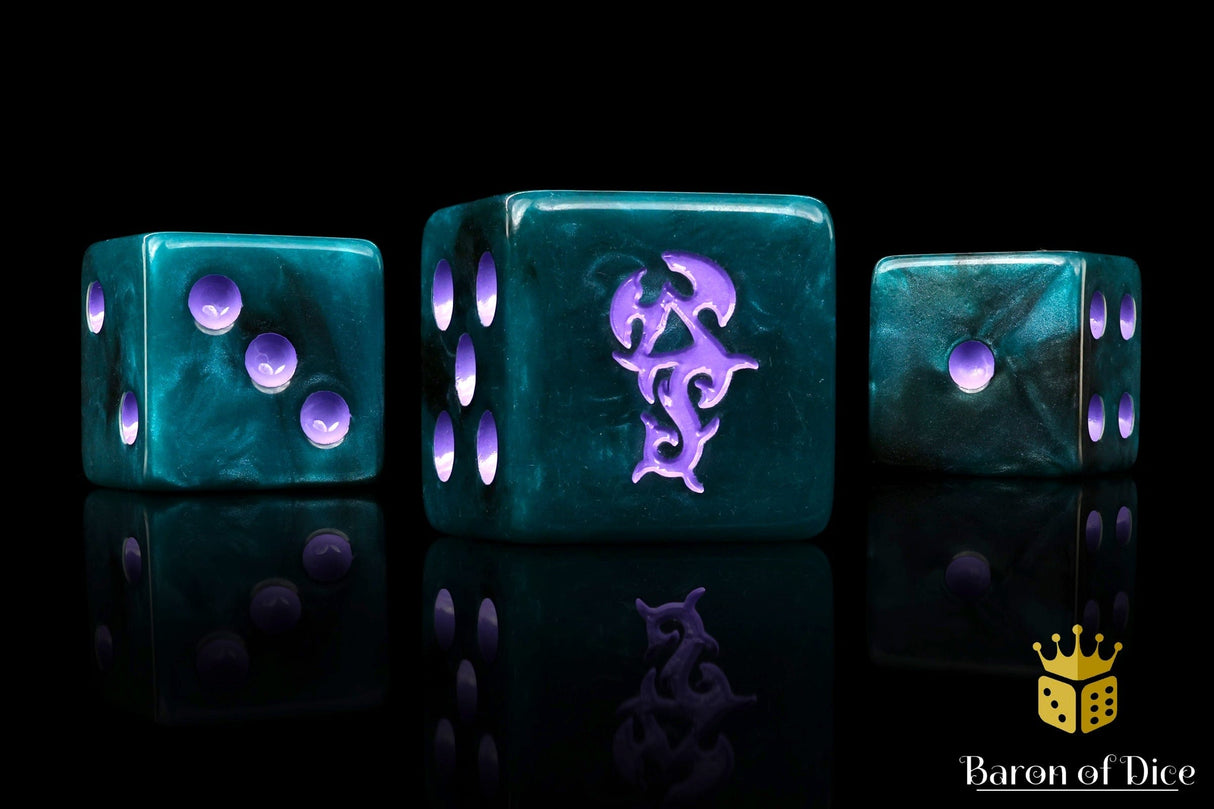 BaronOfDice Dice Dreaded Ones 16mm Dice