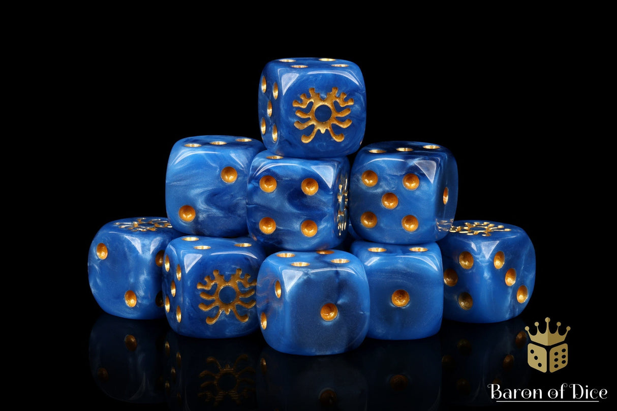 BaronOfDice Dice Entombed Skeleton Rune, 16mm Dice