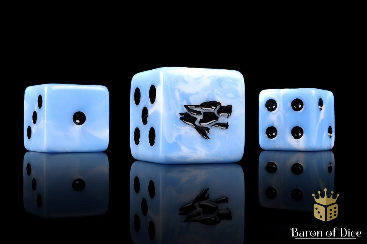 BaronOfDice Dice Frost Wolf 16mm Dice