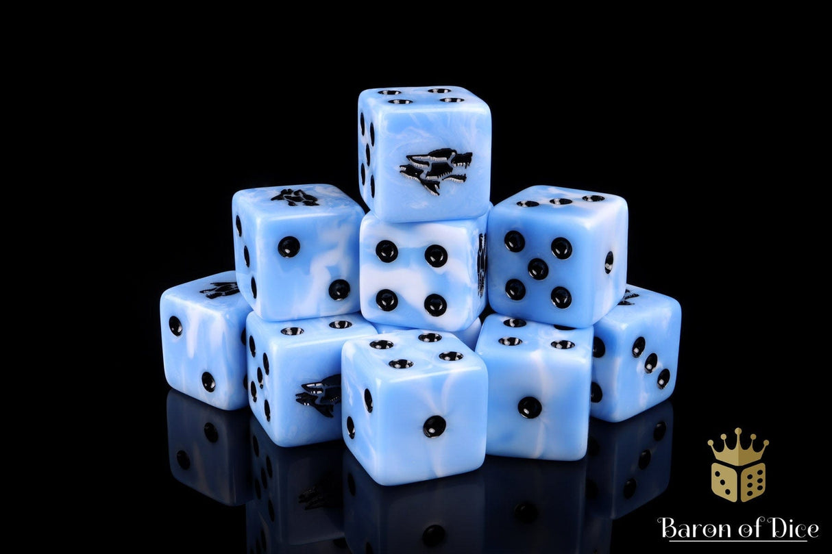 BaronOfDice Dice Frost Wolf 16mm Dice