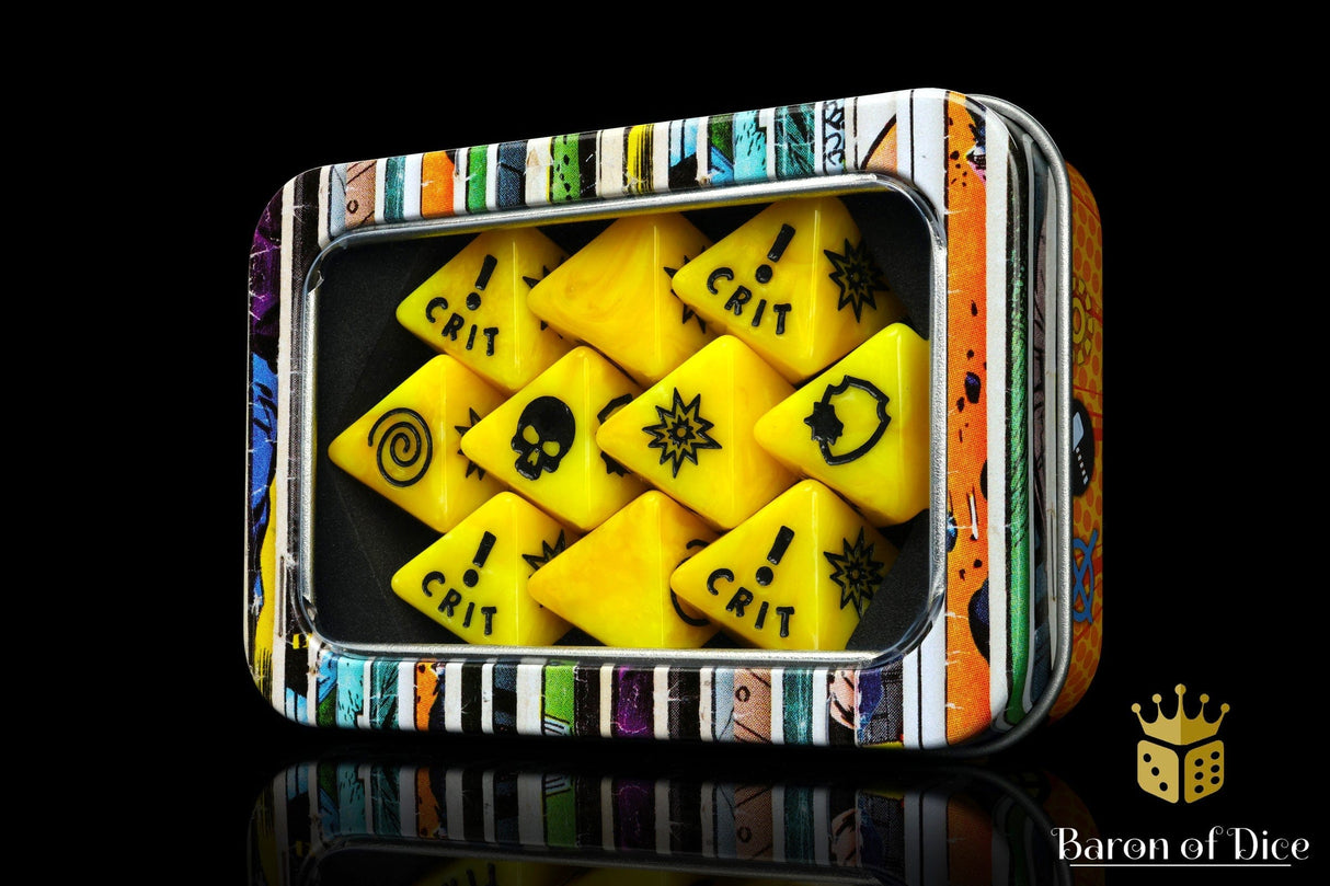 BaronOfDice Dice Generic Yellow D8 Dice Set