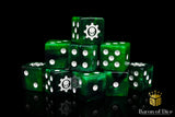 BaronOfDice Dice Green Cog, 16mm Dice