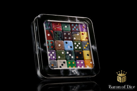 BaronOfDice Dice Inquisition Silver 16mm Dice