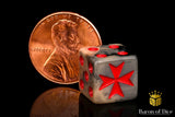 BaronOfDice Dice Knight Templar, Red, Dice