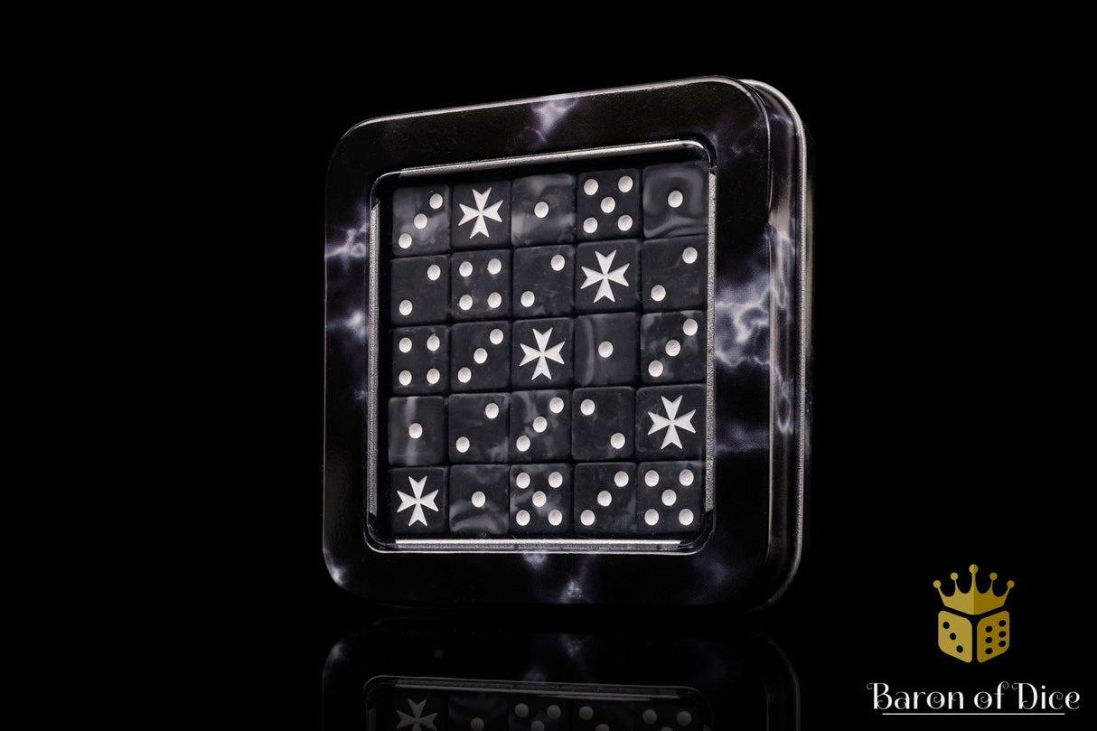 BaronOfDice Dice Knight Templars, Black