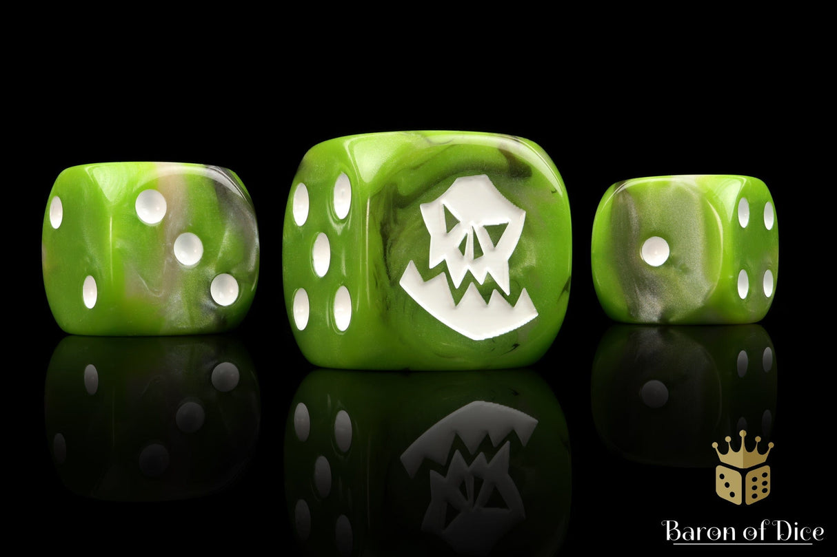 BaronOfDice Dice Orc, OG, White Dice