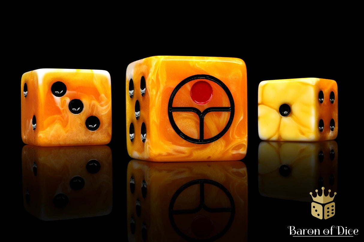 BaronOfDice Dice Universal Peace, Ochre, 16mm Dice