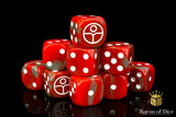 BaronOfDice Dice Universal Peace, Red, 16mm Dice