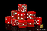 BaronOfDice Dice Universal Peace, Red, 16mm Dice