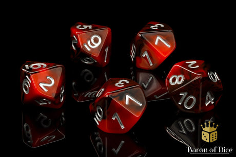 BaronOfDice Dice x1 (Single) Counter - Red and Black D10