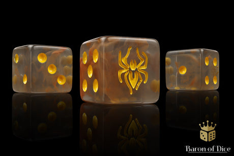 BaronOfDice Dice x10 Count Spider, Square, 16mm Dice