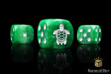 BaronOfDice Dice x10 Dice Sea Turtle 16mm Dice