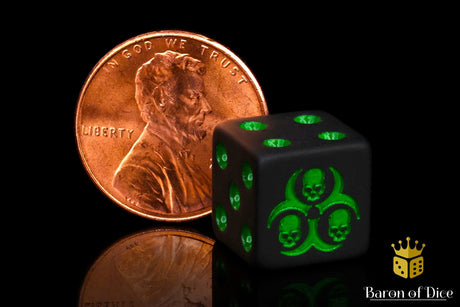 BaronOfDice Dice x25 Dice / 12mm Mini Black Plague, Dice