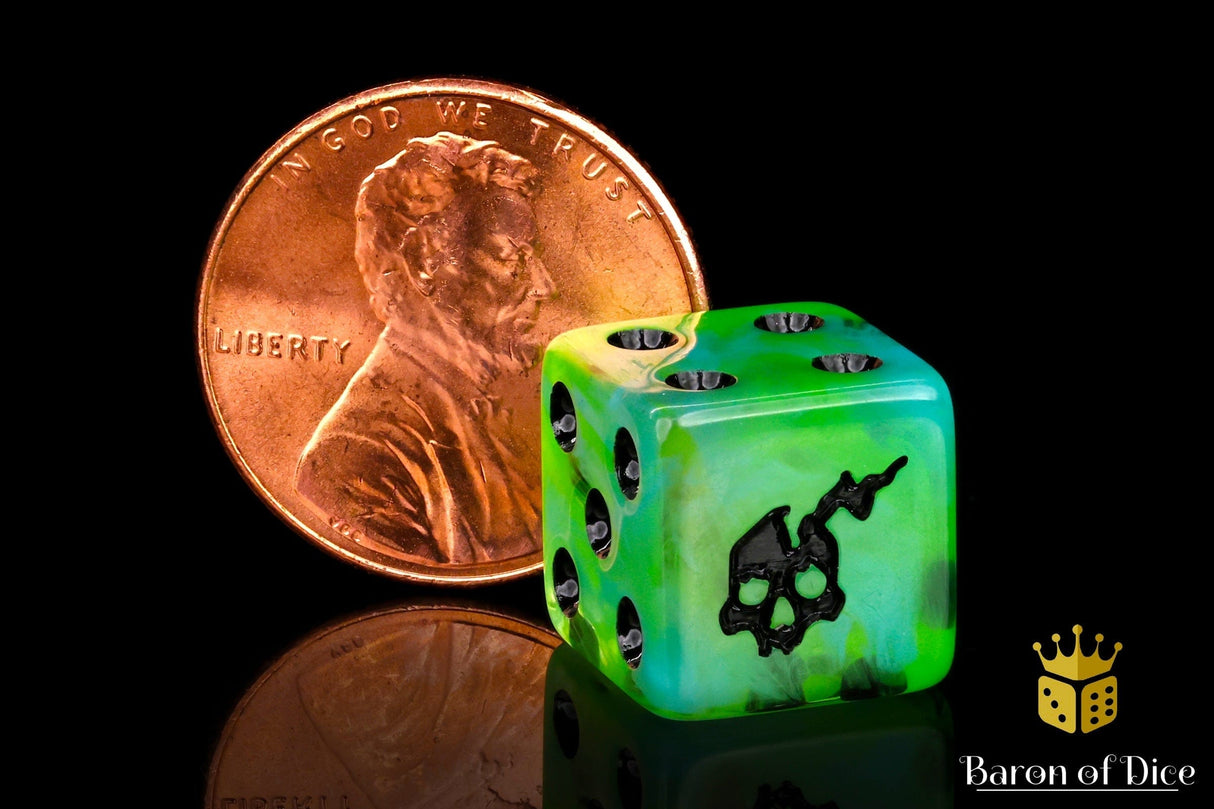 BaronOfDice Dice x25 Dice / 12mm Mini Ethereal Ghost, Dice