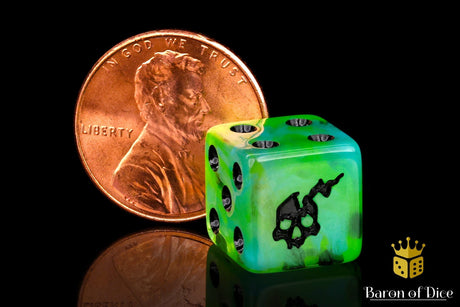 BaronOfDice Dice x25 Dice / 12mm Mini Ethereal Ghost, Dice