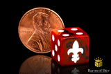 BaronOfDice Dice x25 Dice / 12mm Mini Fleur De Lis, Dice