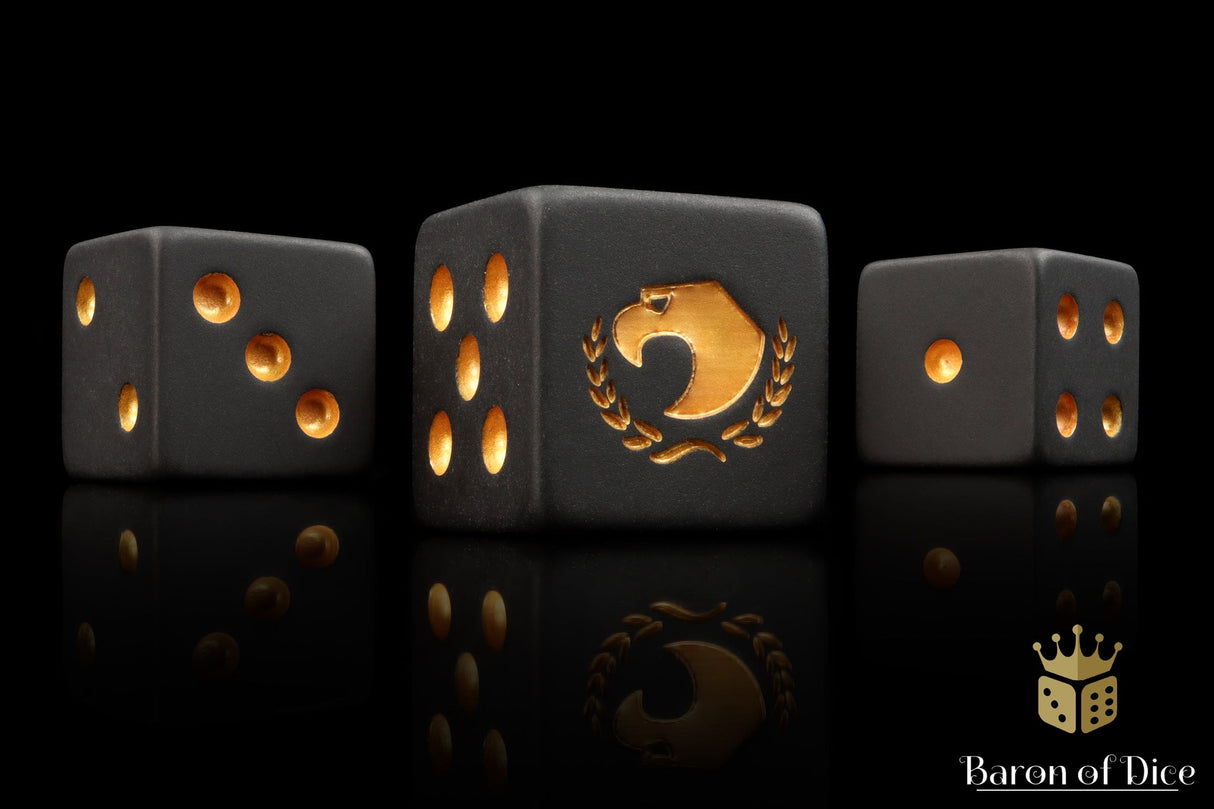 BaronOfDice Dice x25 Dice / 12mm Mini Golden Eagle, Dice