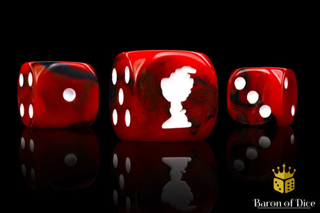 BaronOfDice Dice x25 Dice / Round Corner Bloody Chalice 16mm Dice