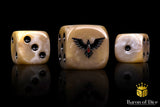 BaronOfDice Dice x25 Dice / Round Corner Bloody Raven 16mm Dice