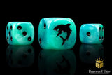 BaronOfDice Dice x25 Dice / Round Corner Carcharodon "Great White Shark" Dice