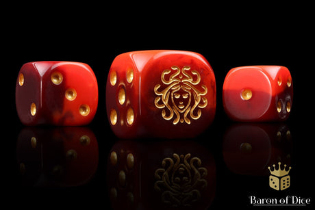 BaronOfDice Dice x25 Dice / Round Corner Daughters of Medusa 16mm Dice