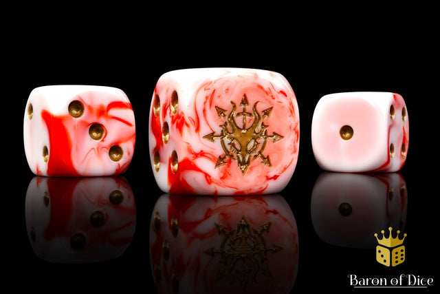 BaronOfDice Dice x25 Dice / Round Corner Devil Dragon, Carnage, Dice