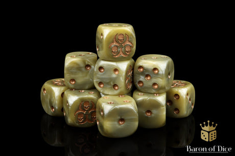 BaronOfDice Dice x25 Dice / Round Corner Murky Bog, Dice