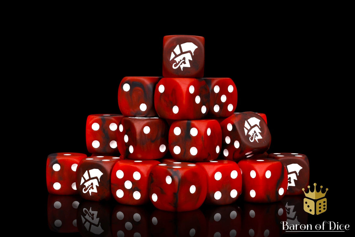 BaronOfDice Dice x25 Dice / Round Corner Savage Aliens, 16mm Dice
